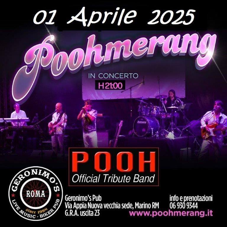 Poohmerang in concerto Geronimos